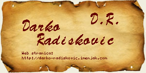 Darko Radišković vizit kartica